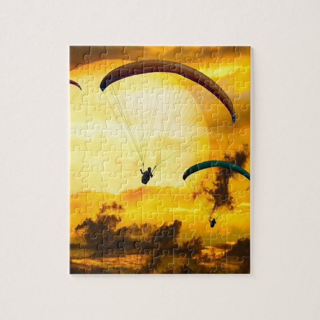 Emotionen Adventure Fly Parachute Paragliding Puzzle (Vertikal)