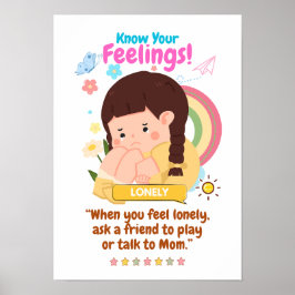 Emotionen bei Kindern mit Einsamkeit Poster