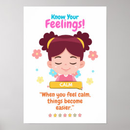 Emotionen bei Kindern mit Ruhe Poster
