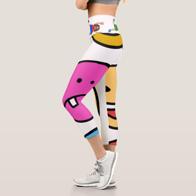 Emotionen und Kinder Capri Leggings (Links)