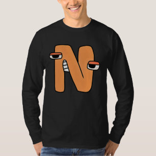 Emotionsbuchstabe N Alphabet Überlieferung für Jun T-Shirt