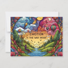 EMOTIONSKRIEG INSIDE POSTKARTE