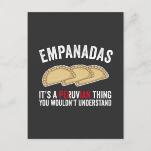 Empanadas Es ist eine peruanische Sache, die man n Postkarte