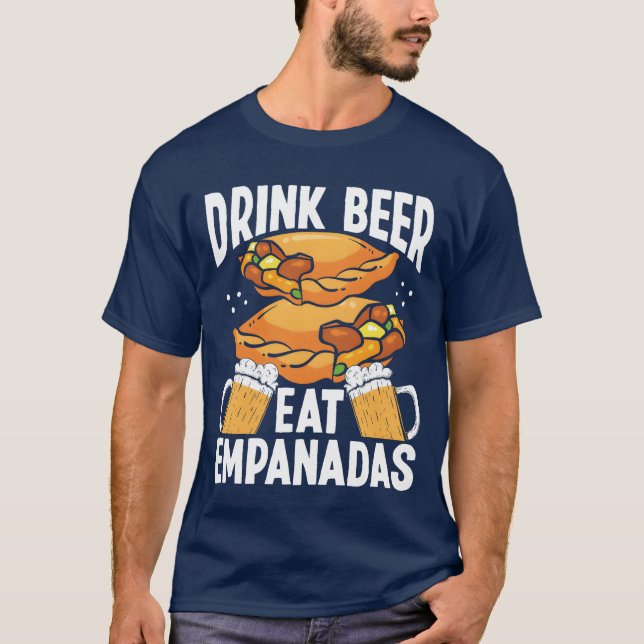 Empanadas Maker Beer Drinking Lover Latin Food boy T-Shirt (Vorderseite)