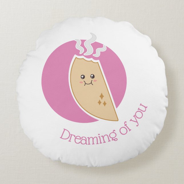 Empanadita-Power Rundes Kissen (Vorderseite)