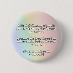 Empath Belief positive Ermutigungsquote Button