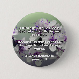 Empath Belief positive Ermutigungsquote Button
