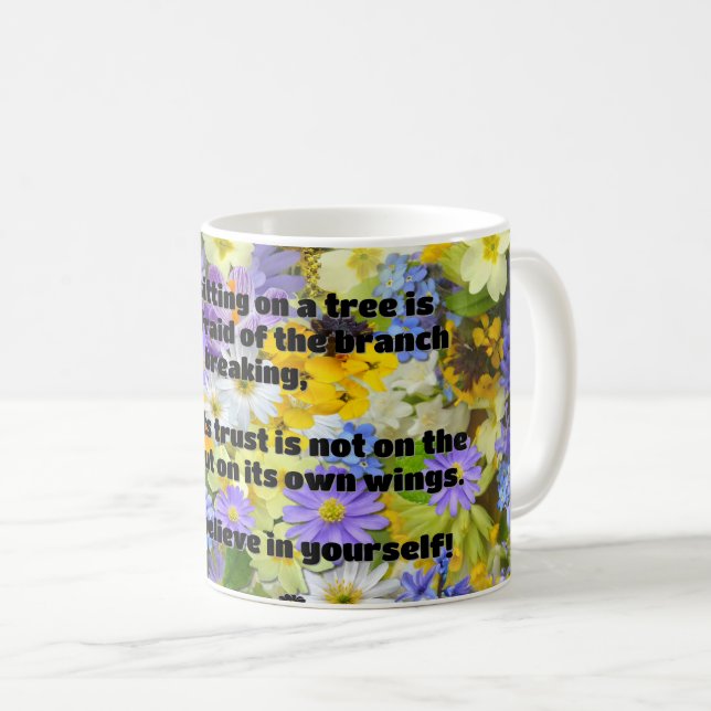 Empath Belief positive Ermutigungsquote Kaffeetasse (VorderseiteRechts)