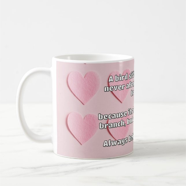 Empath Belief positive Ermutigungsquote Kaffeetasse (Links)