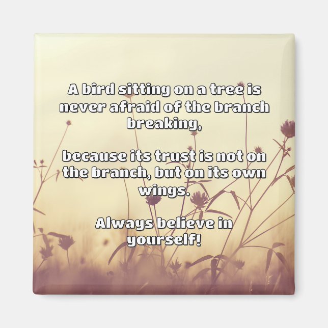Empath Belief positive Ermutigungsquote Magnet (Vorne)