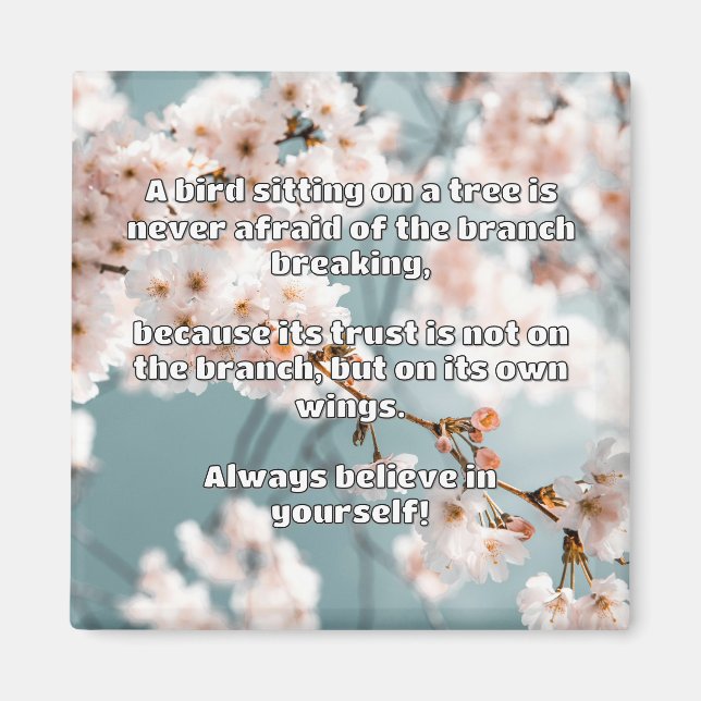 Empath Belief positive Ermutigungsquote Magnet (Vorne)