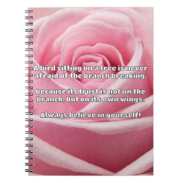 Empath Belief positive Ermutigungsquote Notizblock