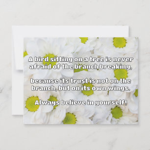 Empath Belief positive Ermutigungsquote Postkarte