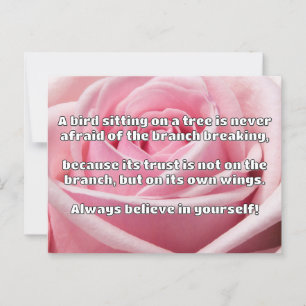 Empath Belief positive Ermutigungsquote Postkarte