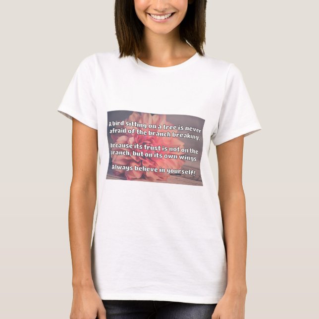 Empath Belief positive Ermutigungsquote T-Shirt (Vorderseite)