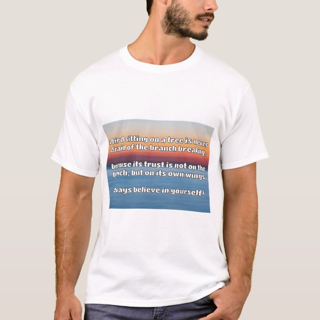 Empath Belief positive Ermutigungsquote T-Shirt (Vorderseite)