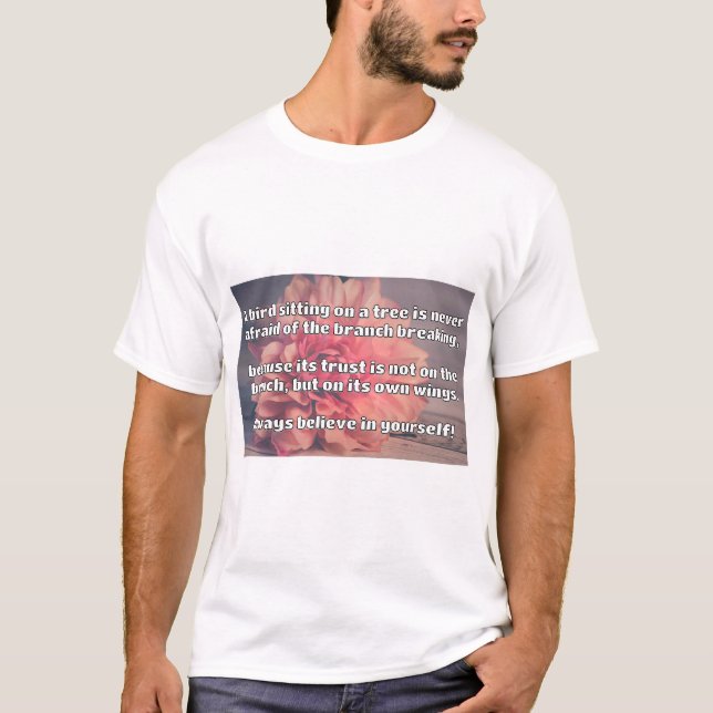 Empath Belief positive Ermutigungsquote T-Shirt (Vorderseite)
