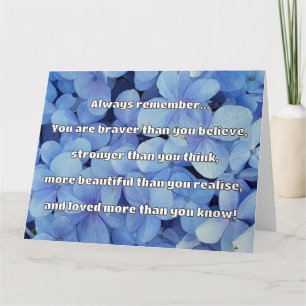 Empath Bravery Positives ermutigendes Zitat Karte