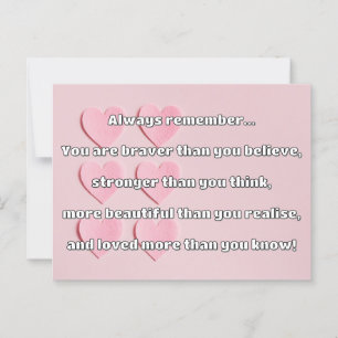 Empath Bravery Positives ermutigendes Zitat Postkarte