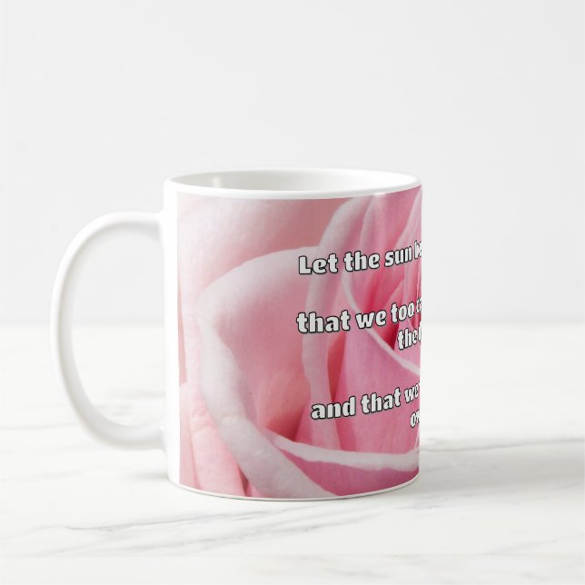 Empath Shine Positive Ermutigungsquote Kaffeetasse (Links)