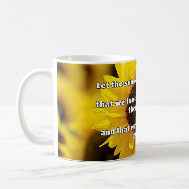 Empath Shine Positive Ermutigungsquote Kaffeetasse (Links)