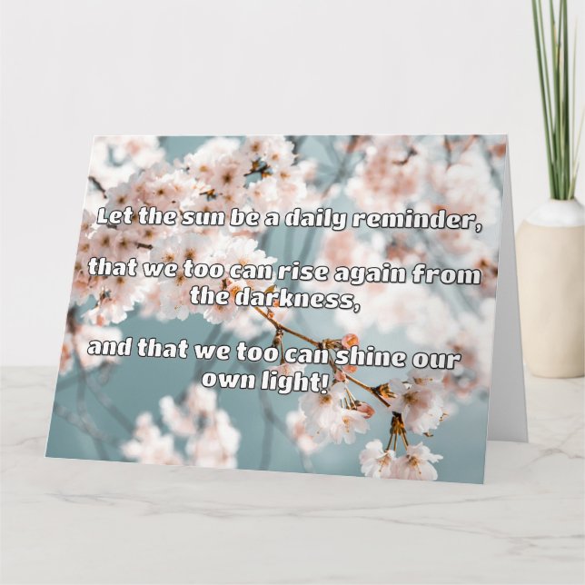 Empath Shine Positive Ermutigungsquote Karte (Vorderseite)