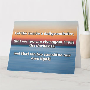 Empath Shine Positive Ermutigungsquote Karte