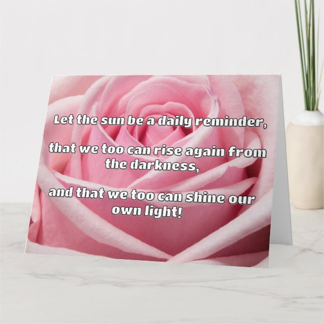 Empath Shine Positive Ermutigungsquote Karte (Vorderseite)