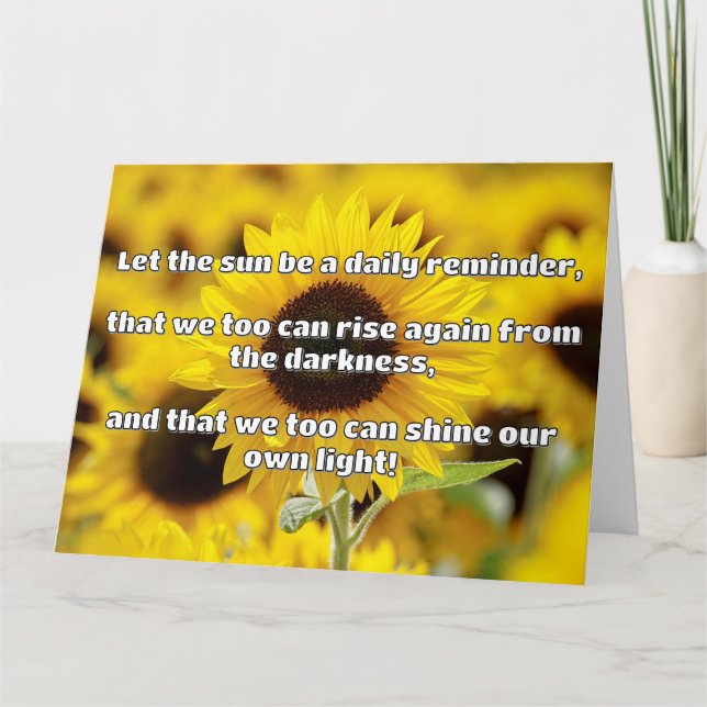 Empath Shine Positive Ermutigungsquote Karte (Vorderseite)