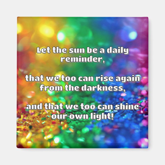 Empath Shine Positive Ermutigungsquote Magnet (Vorne)