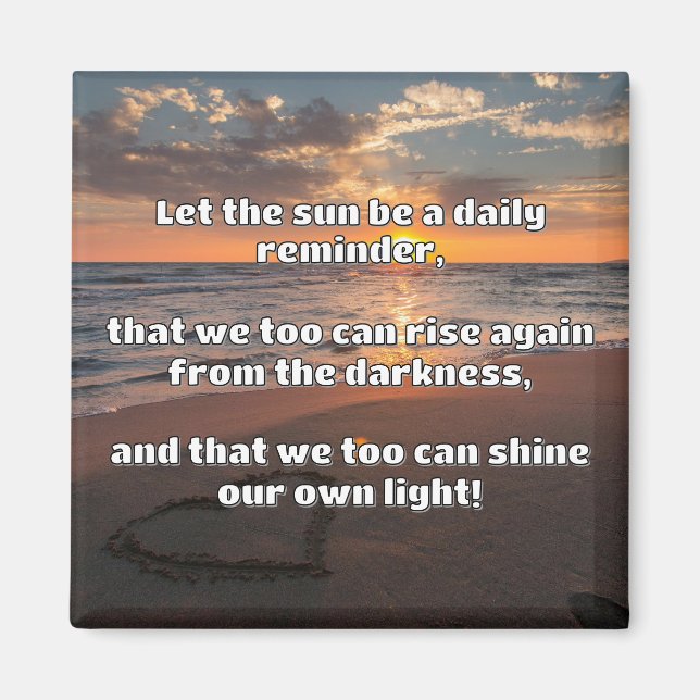 Empath Shine Positive Ermutigungsquote Magnet (Vorne)