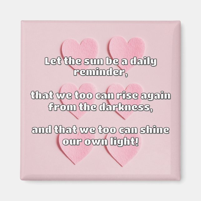 Empath Shine Positive Ermutigungsquote Magnet (Vorne)