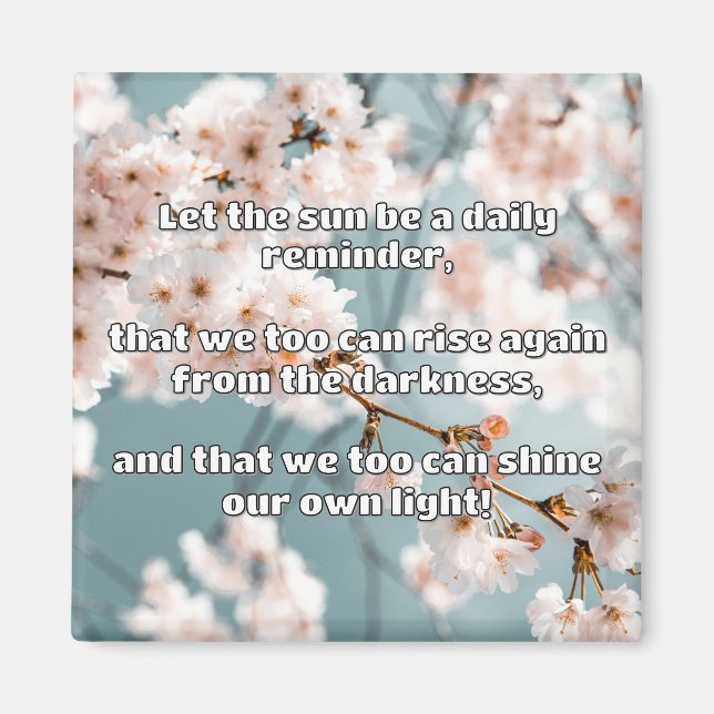 Empath Shine Positive Ermutigungsquote Magnet (Vorne)