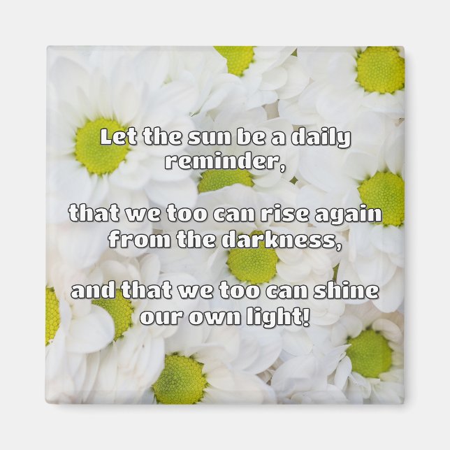 Empath Shine Positive Ermutigungsquote Magnet (Vorne)