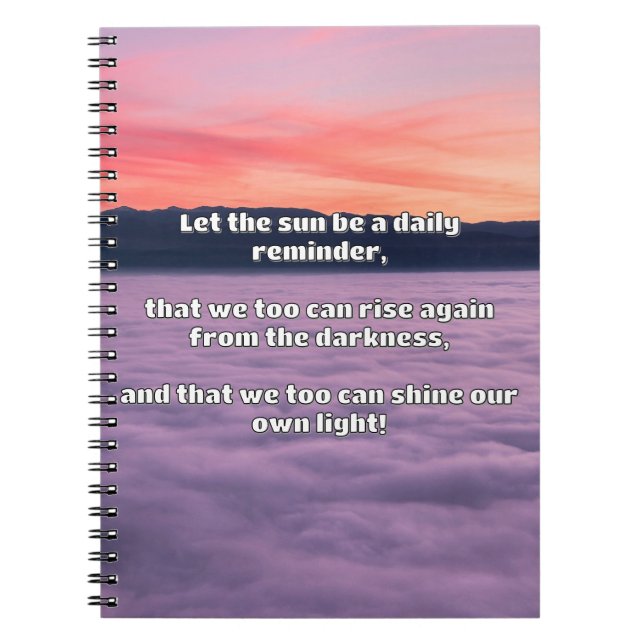 Empath Shine Positive Ermutigungsquote Notizblock (Vorderseite)