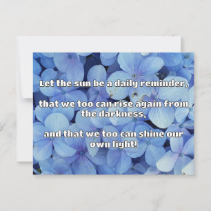 Empath Shine Positive Ermutigungsquote Postkarte