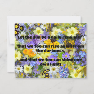 Empath Shine Positive Ermutigungsquote Postkarte