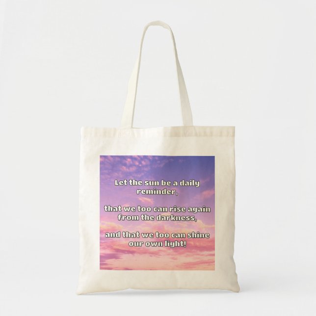 Empath Shine Positive Ermutigungsquote Tragetasche (Vorne)