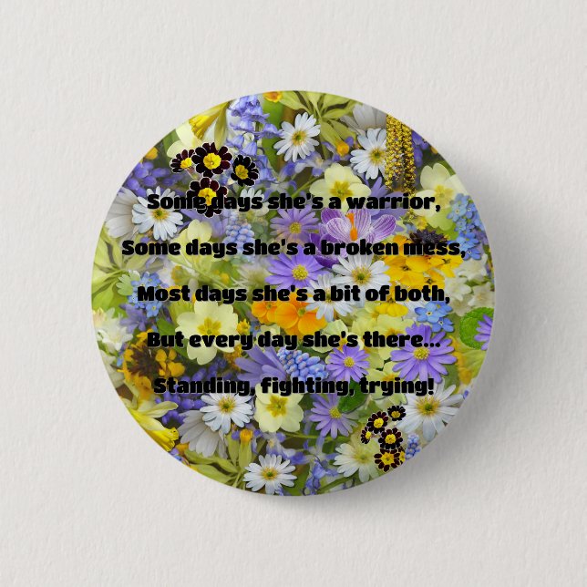 Empath Strength Positives Zitat Förderung Button (Vorderseite)