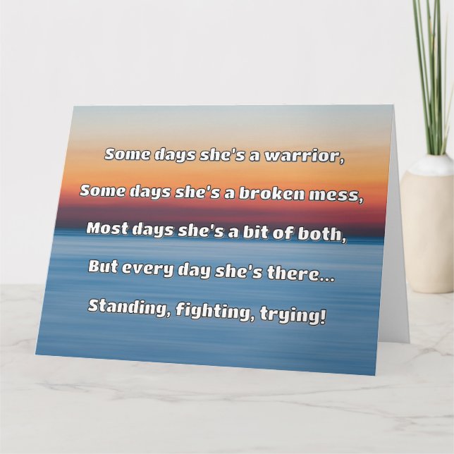 Empath Strength Positives Zitat Förderung Karte (Vorderseite)