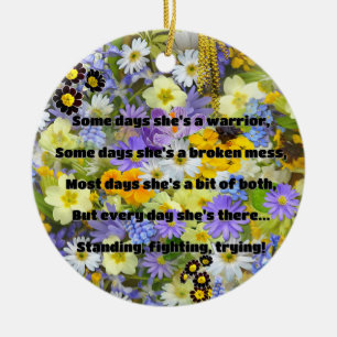 Empath Strength Positives Zitat Förderung Keramik Ornament