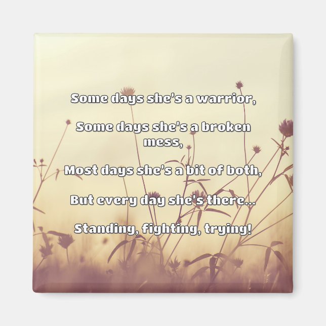 Empath Strength Positives Zitat Förderung Magnet (Vorne)