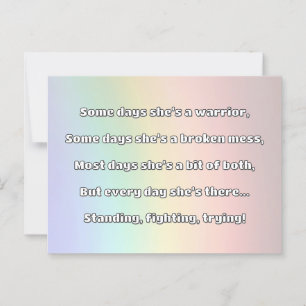 Empath Strength Positives Zitat Förderung Postkarte