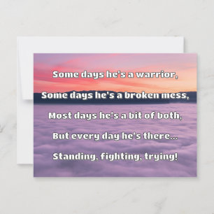 Empath Strength Positives Zitat Förderung Postkarte