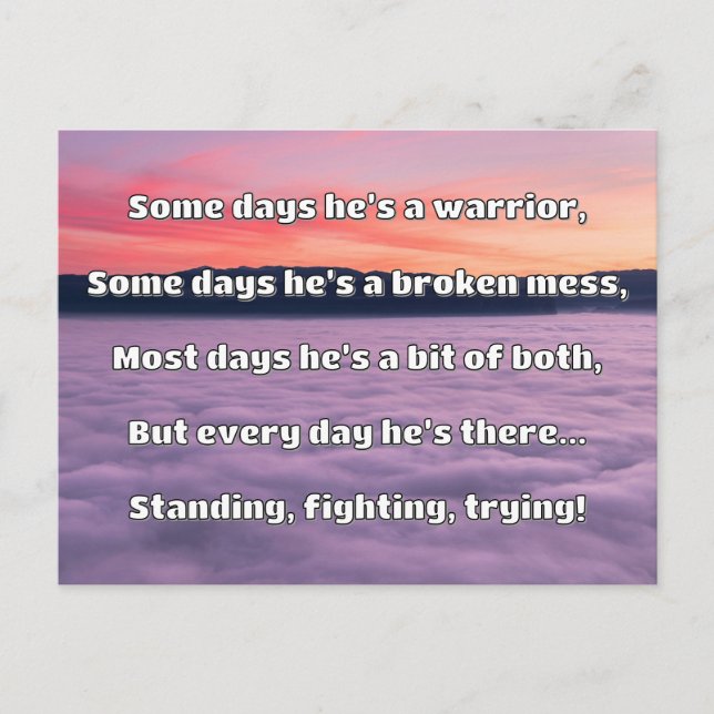 Empath Strength Positives Zitat Förderung Postkarte (Vorderseite)