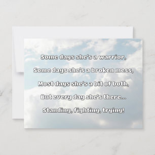 Empath Strength Positives Zitat Förderung Postkarte