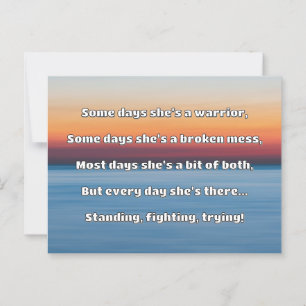 Empath Strength Positives Zitat Förderung Postkarte