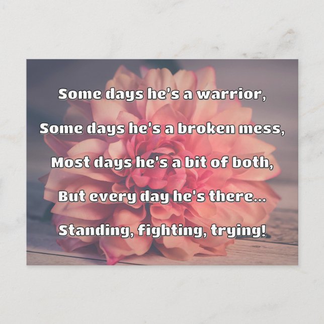 Empath Strength Positives Zitat Förderung Postkarte (Vorderseite)