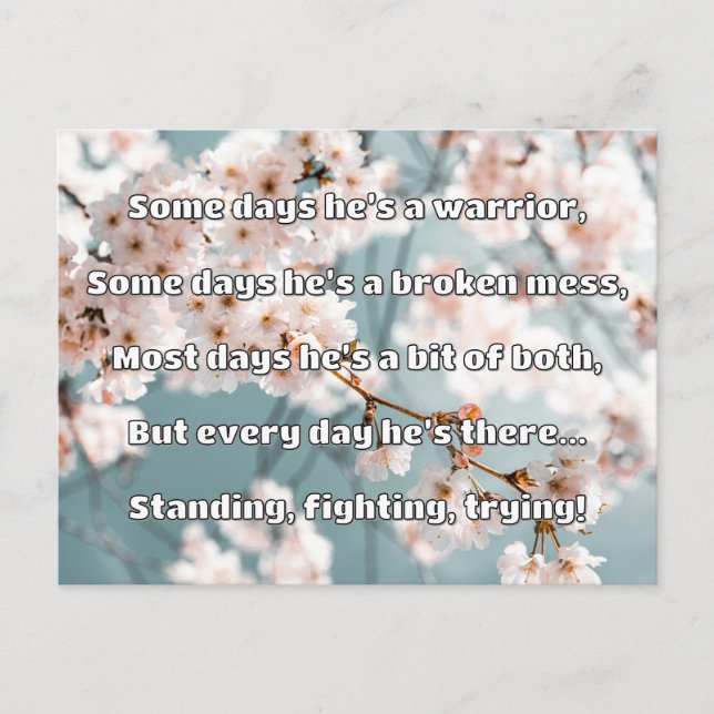 Empath Strength Positives Zitat Förderung Postkarte (Vorderseite)