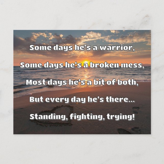 Empath Strength Positives Zitat Förderung Postkarte (Vorderseite)